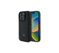 Mercedes Leather Urban Case for iPhone 16 Pro 6.3" Black-MEHCP16LARMBK
