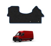 Mercedes Sprinter (2018+) [ Only Suitable for Rear Wheel Drive Models] Van Mats Accessories Tailored Fit Carpet Car Floor Mats Non Slip Black Trim Compatible Accessory Anti Slip Full Coverage