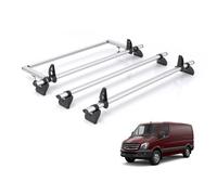 Mercedes Sprinter Roof Rack Fits 2006-2018 3X Bars + Roller Rhino Kammbar Only Fits Standard Roof Models With Short Wheelbase