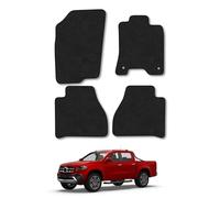 Mercedes X-Class (2017+) [W470] [Double Cab] Van Mats Accessories Tailored Fit Carpet Car Floor Mats Non Slip Black Trim Compatible Accessory Anti Slip Full Coverage Durable Hand-Finished