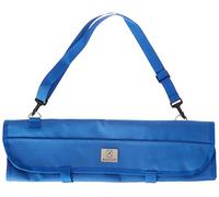 Mercer Culinary 7-Pocket Knife Roll, Stainless Steel, Blue, 2.5 x 50.7 x 19.4 cm