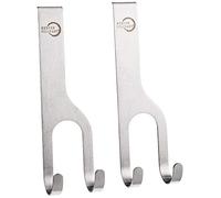 Mercer Culinary Double Hooks for Magnet Bar, Silver, 2 Pack