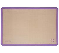 Mercer Culinary Full Size Bake Mat with Purple Border, Silicone, 16 1/2 x 24 1/2-Inch
