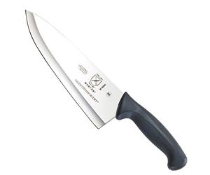 Mercer Culinary M18000 Millennia Black Handle, 8-Inch Wide Hollow Ground, Chef's Knife
