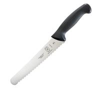 Mercer Culinary M23208 Millennia Black Handle, 8-Inch Wavy Edge Wide, Bread Knife