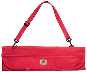 Mercer Culinary M30007RD 7-Pocket Red Knife Roll Storage Bag, Nylon