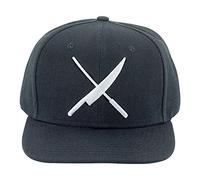 Mercer Culinary M60132bkw Cap, O/S, Black w/Large White Logo, Stainless Steel