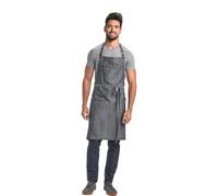Mercer Culinary M63200DEN Metro Edge Server Apron, Wood, Indigo Denim