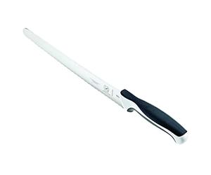 Mercer Culinary Millennia Bread Knife, 10-Inch Wide Wavy Edge, White