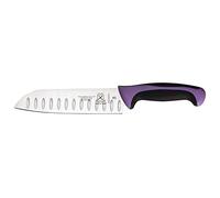 Mercer Culinary Millennia Color Handle Cutlery 7" Santoku Knife (Granton Edge) Purple