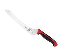 Mercer Culinary Millennia Color Handle Cutlery 9" Offset Bread Knife (Wavy Edge) Red