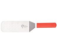 Mercer Culinary Millennia Perforated Turner, 8 Inch x 3 Inch, Red