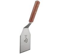 Mercer Culinary Praxis 5 x 4-Inch Heavy Duty Turner, Wood Handle, Stainless Steel, 38x10x3 cm, Brown