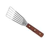 Mercer Culinary Praxis 6 x 3-Inch Fish Turner, Wood Handle, Stainless Steel, 38x10x3 cm, Silver