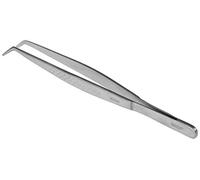 Mercer Culinary Precision Plus Tong-Fine Tip Curved, 6 1/8", Stainless Steel, Silver, 22.88 x 2.2 x 2.2 cm