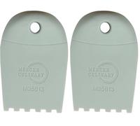 Mercer Culinary Silicone Square Notch Plating Wedge, 5mm, Multi-Colour (Pack of 2)