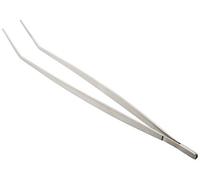 Mercer Culinary Precision Plus Tong-Curved Tip, 11 3/4", Stainless Steel, Silver, 11-4/4-Inch