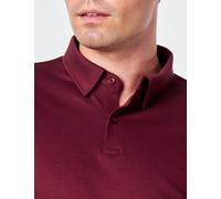 Mercerised Cotton Long Sleeve Polo Shirt Smart Casual Wear XPOSED Maroon 3XL