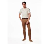 Mercerised Cotton Short Sleeve Polo T-Shirt XPOSED Cream S