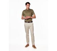 Mercerised Cotton Short Sleeve Polo T-Shirt XPOSED Khaki XL