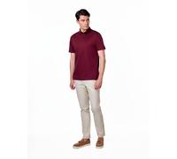 Mercerised Cotton Short Sleeve Polo T-Shirt XPOSED Maroon S