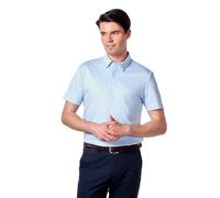 Mercerised Cotton Short Sleeve Polo T-Shirt XPOSED Pale Blue 2XL