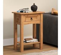 Mercers Furniture Corona 1 Drawer Console Table 1 Shelf Hallway Side Unit Solid Wood Pine Wooden With Mexican Styling