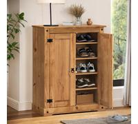 Mercers Furniture Corona 2 Door Shoe Cupboard Antique Wax