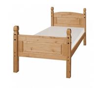 Mercers Furniture Corona 3'0" Single High End Bed Frame Solid Pine With Mexican Styling