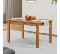 Mercers Furniture Corona 4'0" Dining Table Solid Wood Pine Wooden Kitchen With Mexican Styling