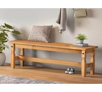 Mercers Furniture Corona 5'0" Dining Bench Long Seating Chair Hallway Solid Wood Pine Wooden With Mexican Styling