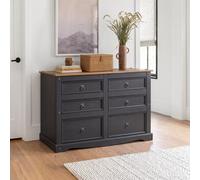 Mercers Furniture Corona Charcoal 3+3 Chest Of Drawers
