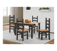 Corona Charcoal 4'0" Dining Table & 4 Chairs