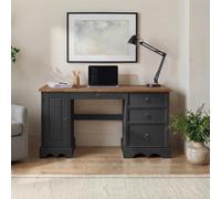 Mercers Furniture Corona Charcoal Grey Computer Desk