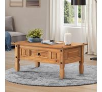 Mercers Furniture Corona Coffee Table 1 Drawer Solid Wood Pine Wooden With Mexican Styling
