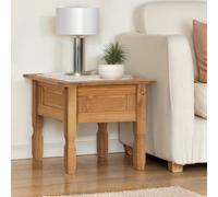 Corona Lamp Table Side End Stand Mexican Solid Wood Pine Wooden Coffee Living