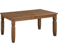 Mercers Furniture Corona Large Extending Dining Table Solid Wood Pine Wooden With Mexican Styling