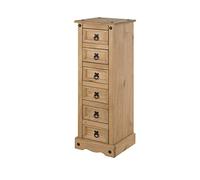 Mercers Furniture Corona Narrow 6 Drawer Chest Bedside