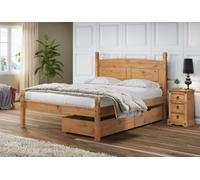 Mercers Furniture Corona Pair Of Underbed Drawers Storage Casters Solid Wood Pine Wooden Bedroom With Mexican Styling