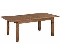 Mercers Furniture Corona Small Extending Dining Table Solid Pine With Mexican Styling