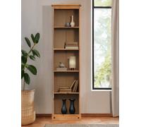 Corona Narrow Tall Bookcase - Antique Wax