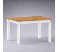 Corona White 4'0" Dining Table Solid Wood Pine