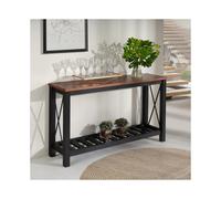 Mercers Furniture Cottage Black Painted Pine Console Hallway Sideboard Table - Wooden with Storage Shelf - 81H x 132W x 36D cm