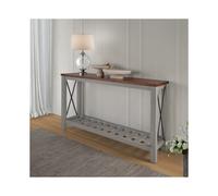 Cottage Console Table Sideboard Hallway Stand Solid Wood Wooden - Grey