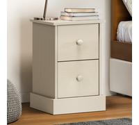Mercers Furniture Farmhouse White 3 Drawer Bedside Table