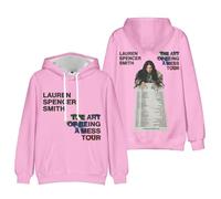 Merch Hoodie Lauren Spencer Smith The Art Of Being A Mess Tour 2025 Europe UK And Australia Crewneck Unisex (PINK,XL)