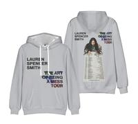 Merch Hoodie Lauren Spencer Smith The Art Of Being A Mess Tour 2025 Europe UK And Australia Crewneck Unisex (GREY,4XL)