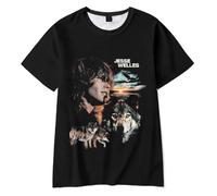 Merch Jesse Welles Middle Music Short Sleeve Unisex Classic T-Shirt (Black,XXL)