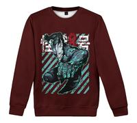 Merch Kaiju No. 8 Animation Crewneck Casual Sweatshirt Unisex Clothing (Brown,M)