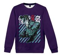 Merch Kaiju No. 8 Animation Crewneck Casual Sweatshirt Unisex Clothing (Purple,3XL)
